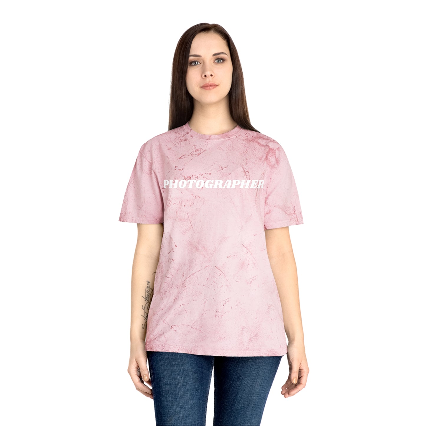 Tie Dye PHOTOGRAPHER Short Sleeve Shirt