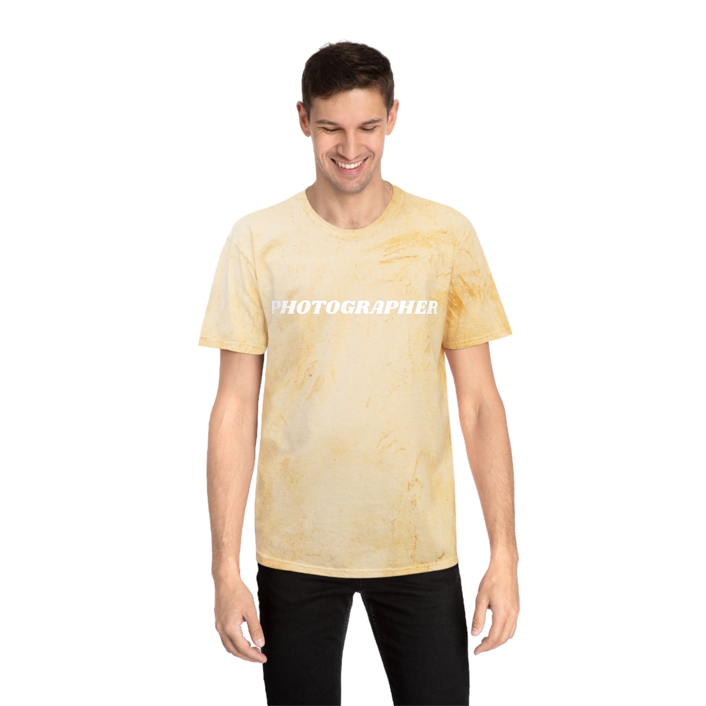 Tie Dye PHOTOGRAPHER Short Sleeve Shirt