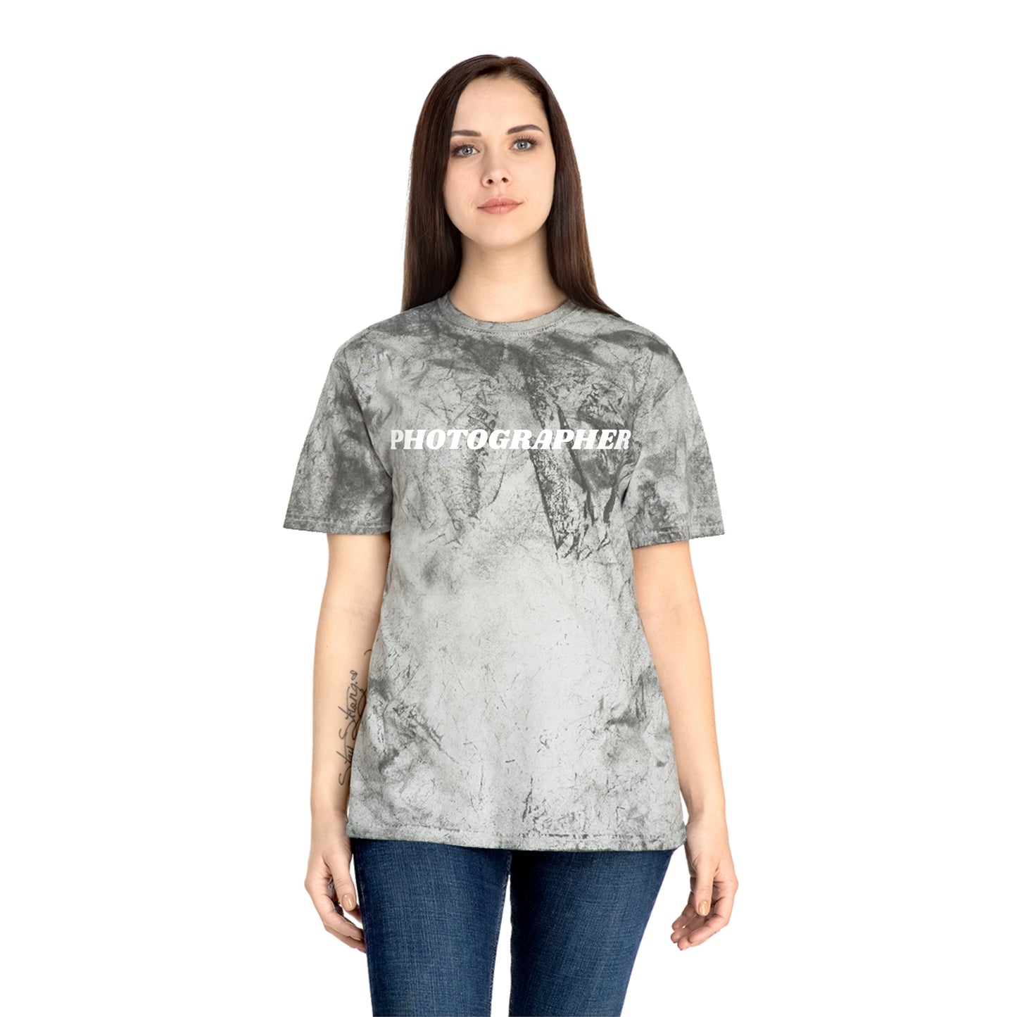 Tie Dye PHOTOGRAPHER Short Sleeve Shirt