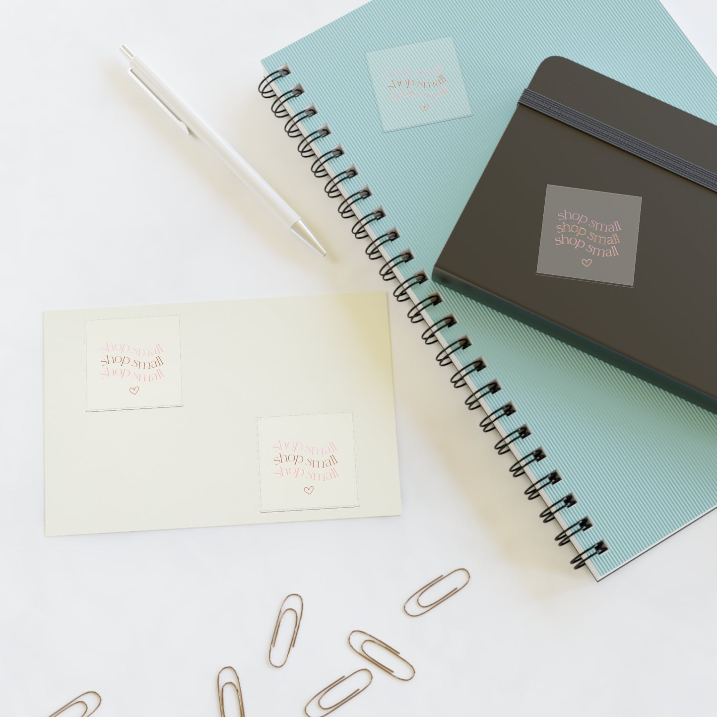 Sticker Sheets - Shop Small Retro w/ Heart