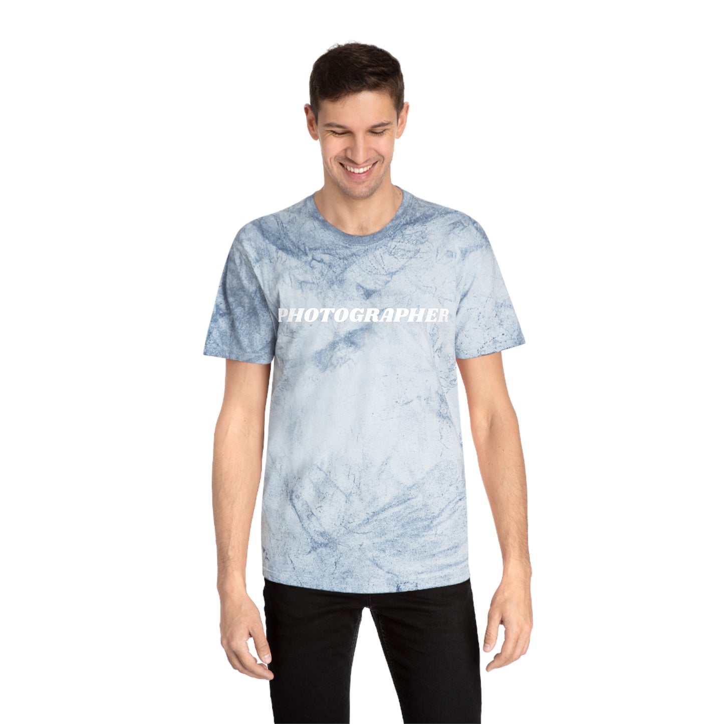 Tie Dye PHOTOGRAPHER Short Sleeve Shirt