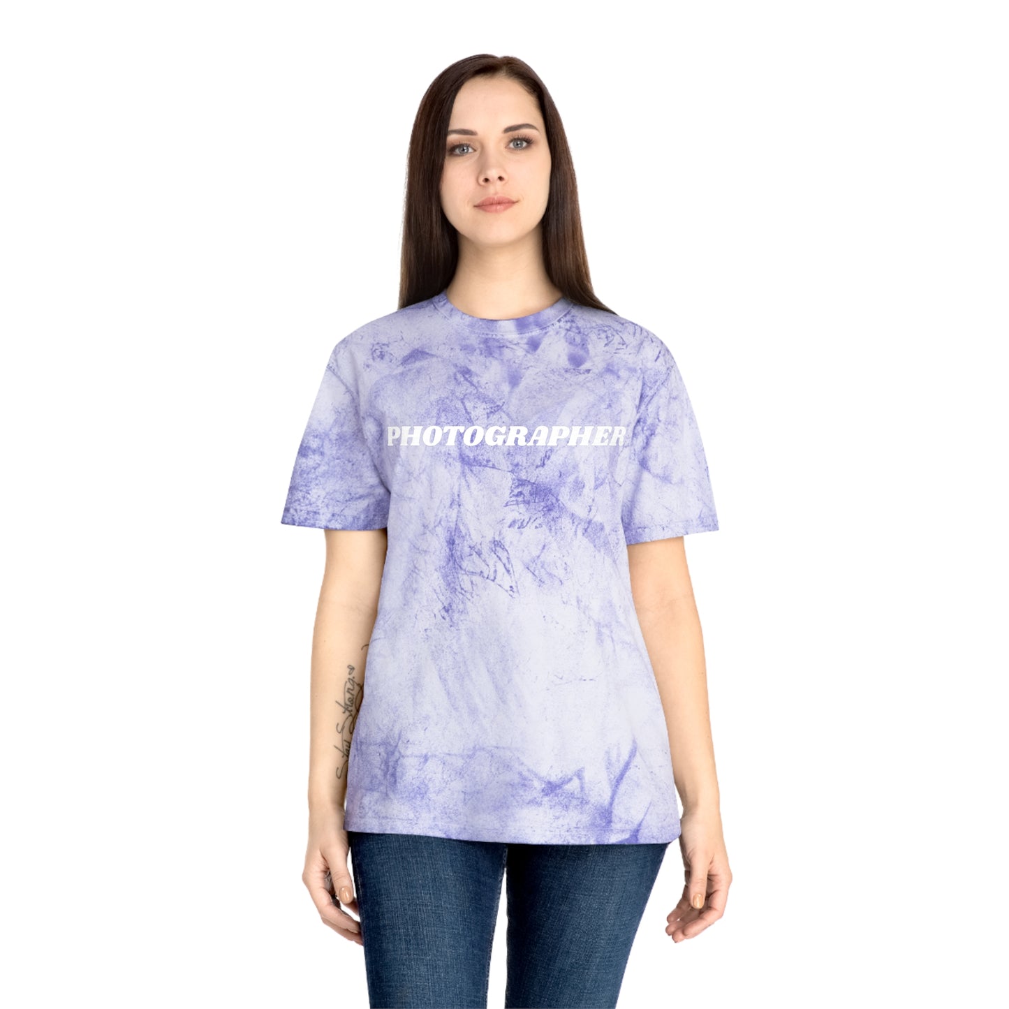 Tie Dye PHOTOGRAPHER Short Sleeve Shirt