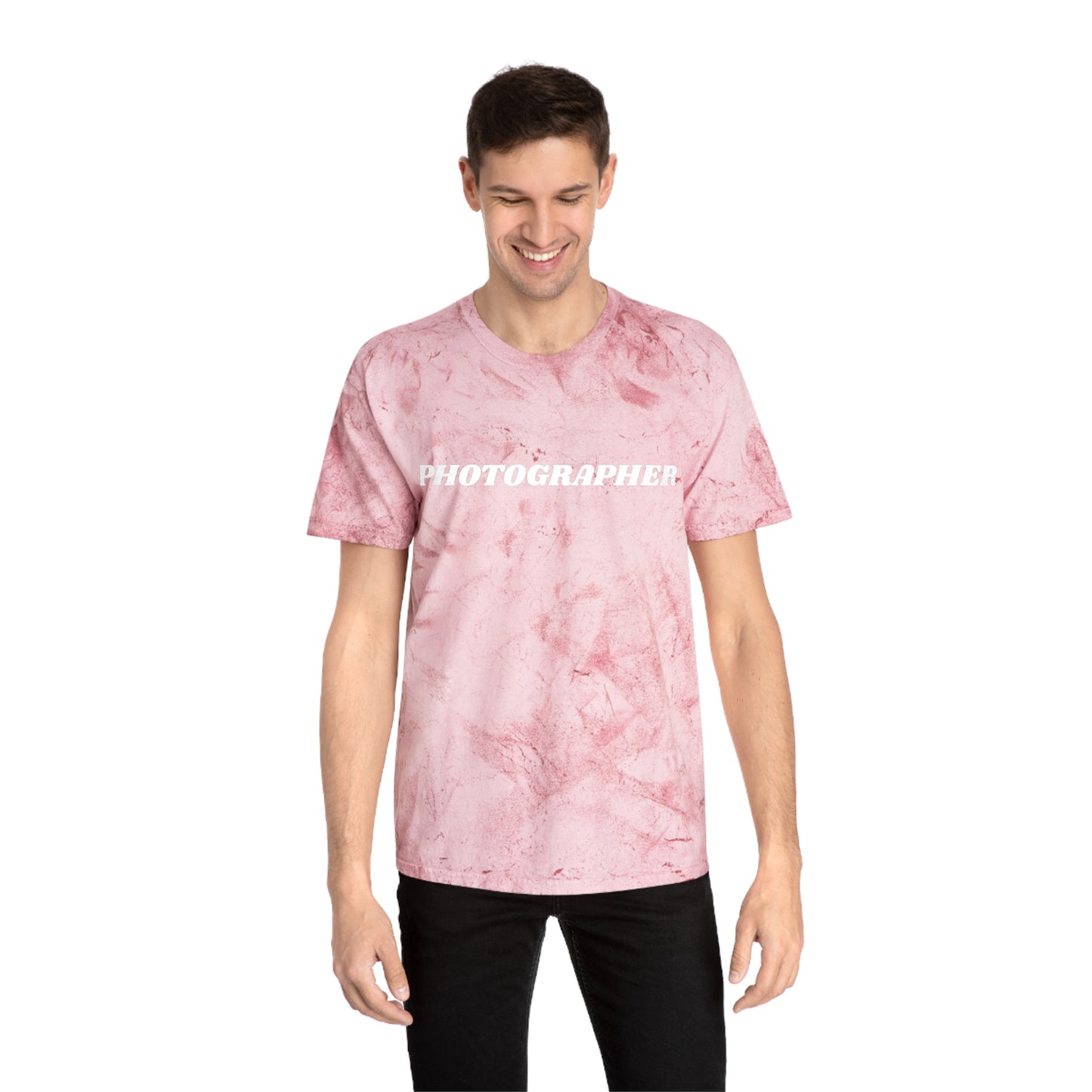 Tie Dye PHOTOGRAPHER Short Sleeve Shirt