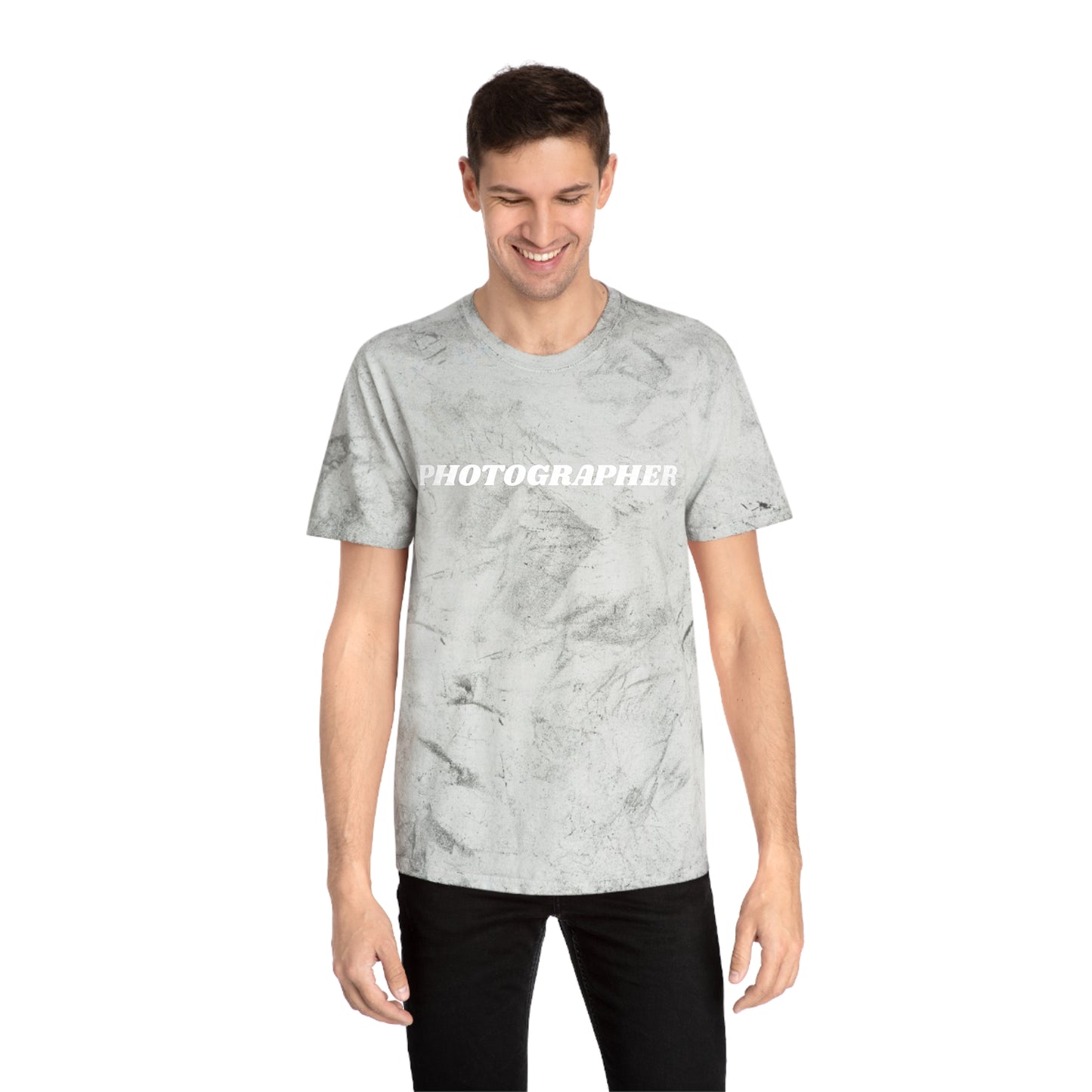 Tie Dye PHOTOGRAPHER Short Sleeve Shirt