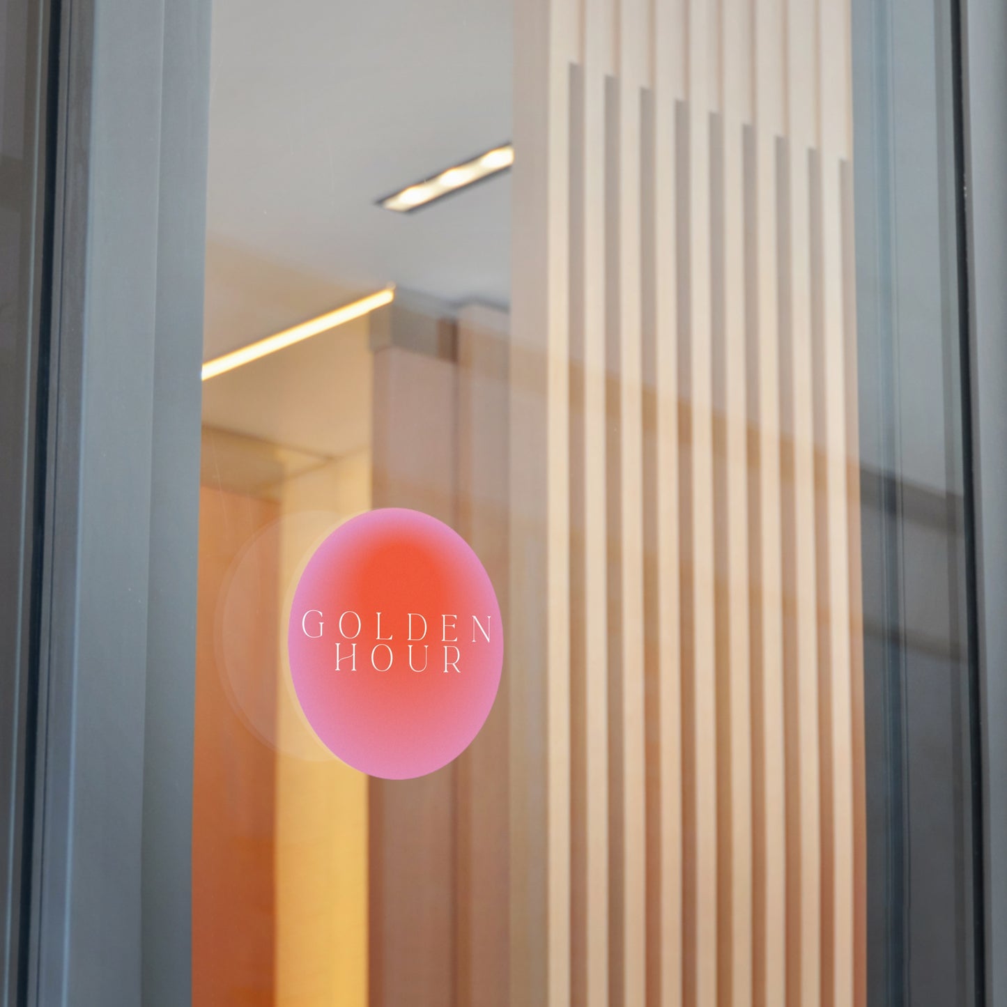 Sticker / Round Golden Hour