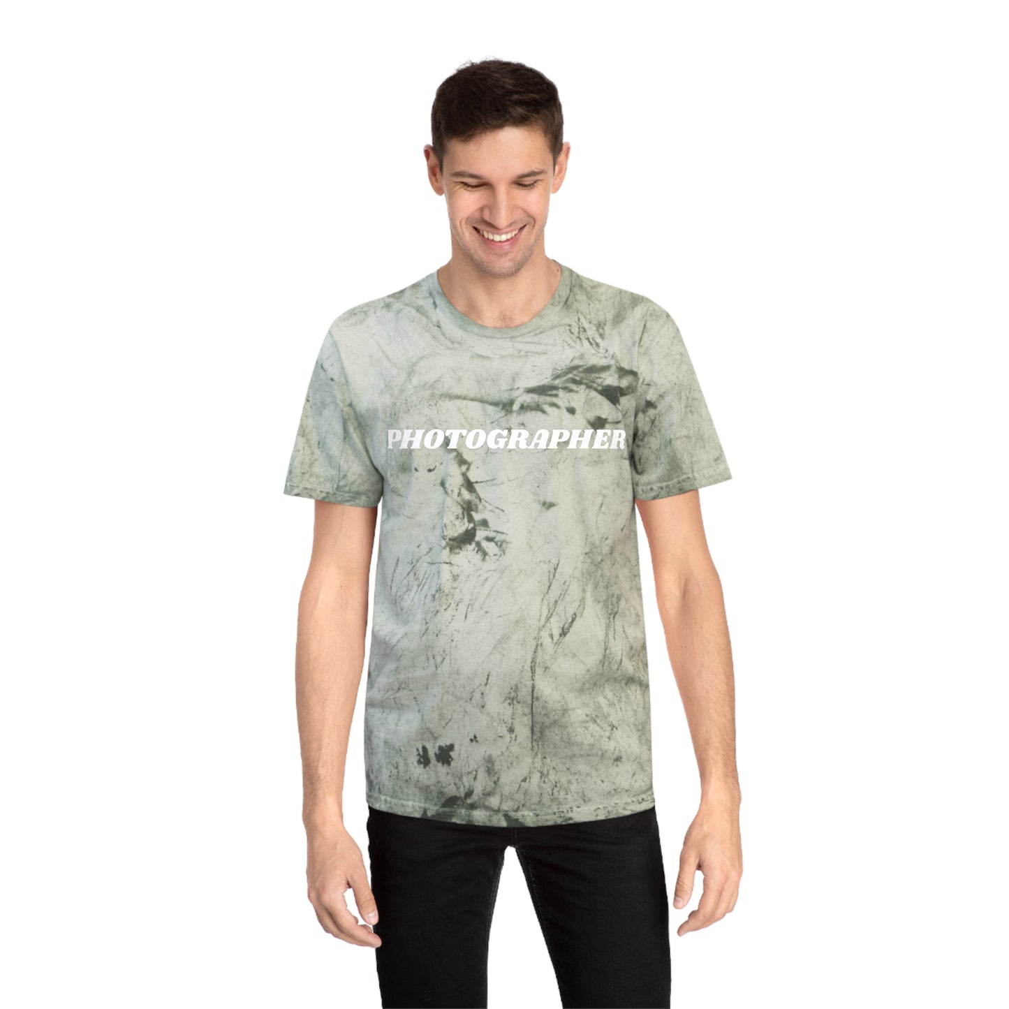Tie Dye PHOTOGRAPHER Short Sleeve Shirt