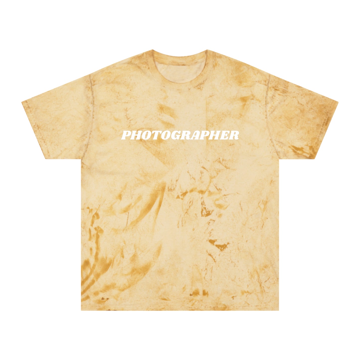 Tie Dye PHOTOGRAPHER Short Sleeve Shirt