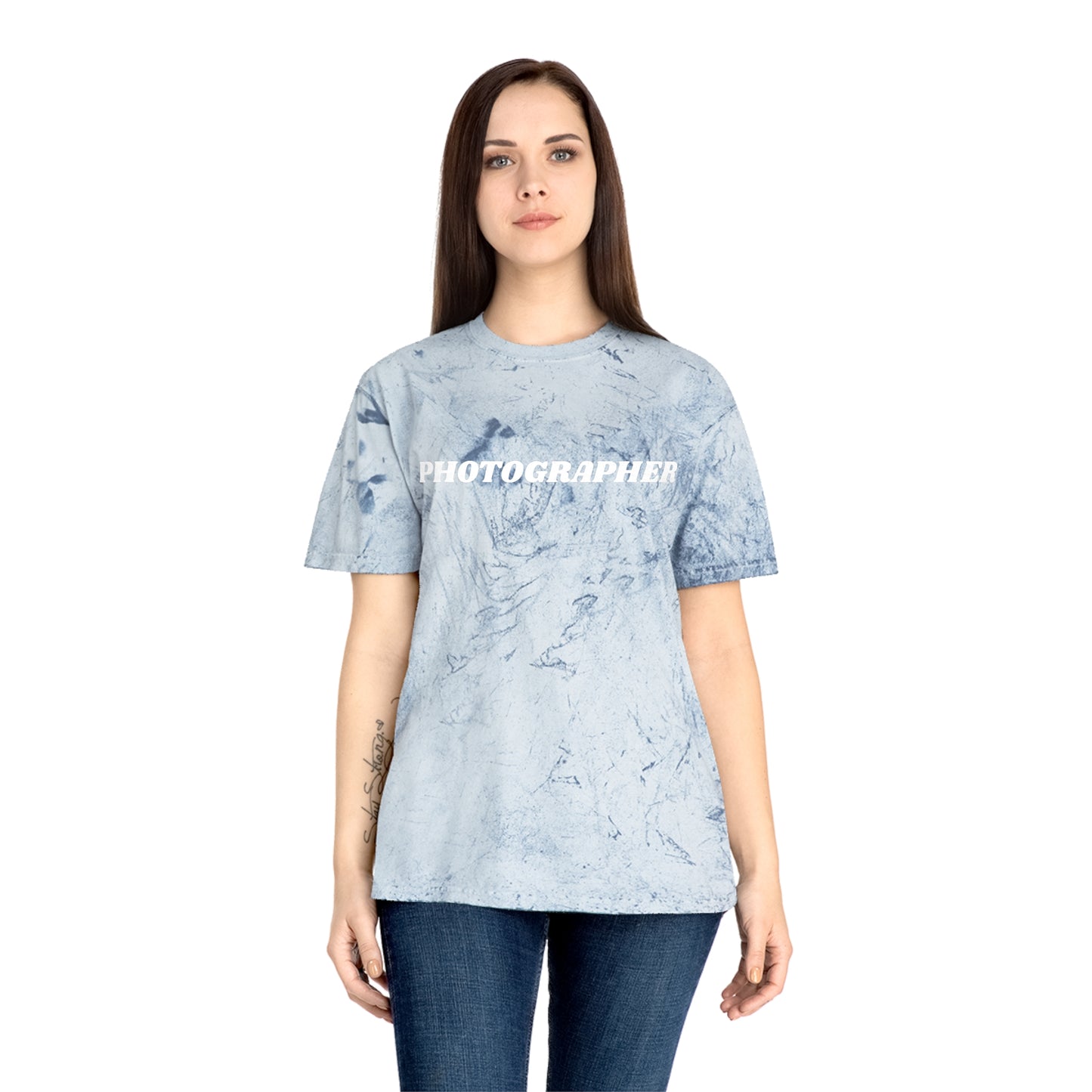 Tie Dye PHOTOGRAPHER Short Sleeve Shirt
