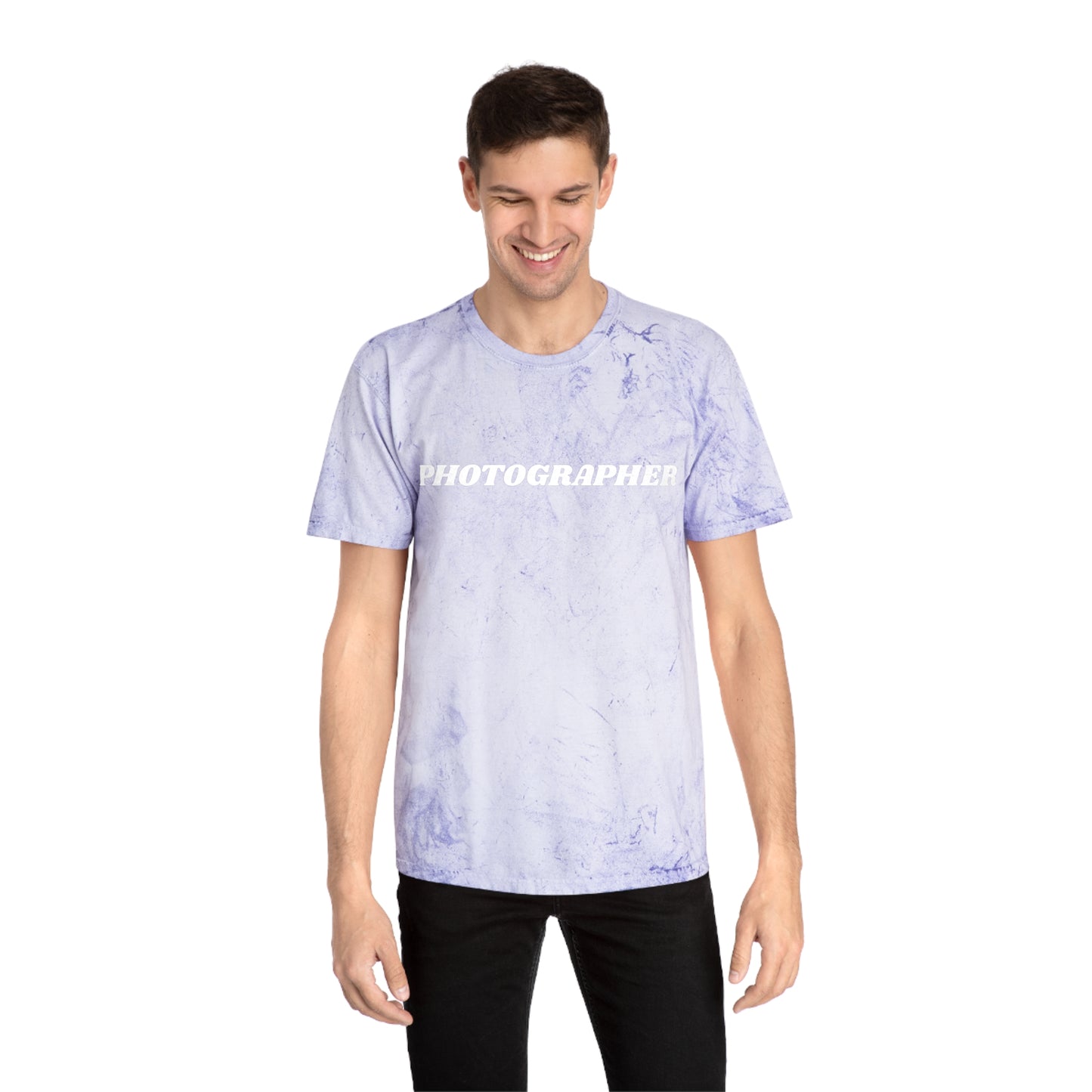 Tie Dye PHOTOGRAPHER Short Sleeve Shirt