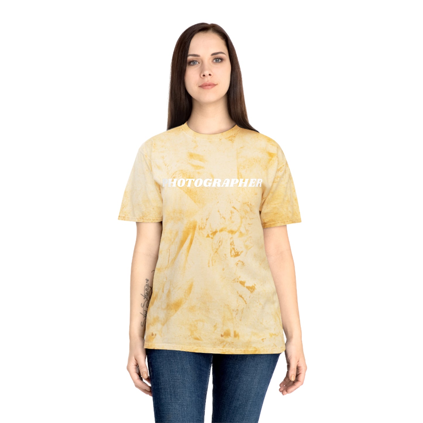 Tie Dye PHOTOGRAPHER Short Sleeve Shirt
