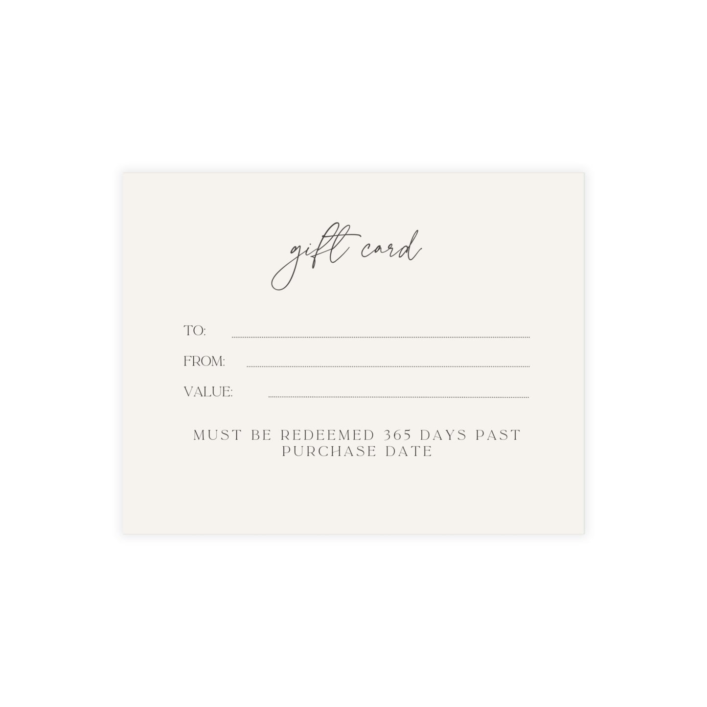 Postcard  Gift Card / Photography