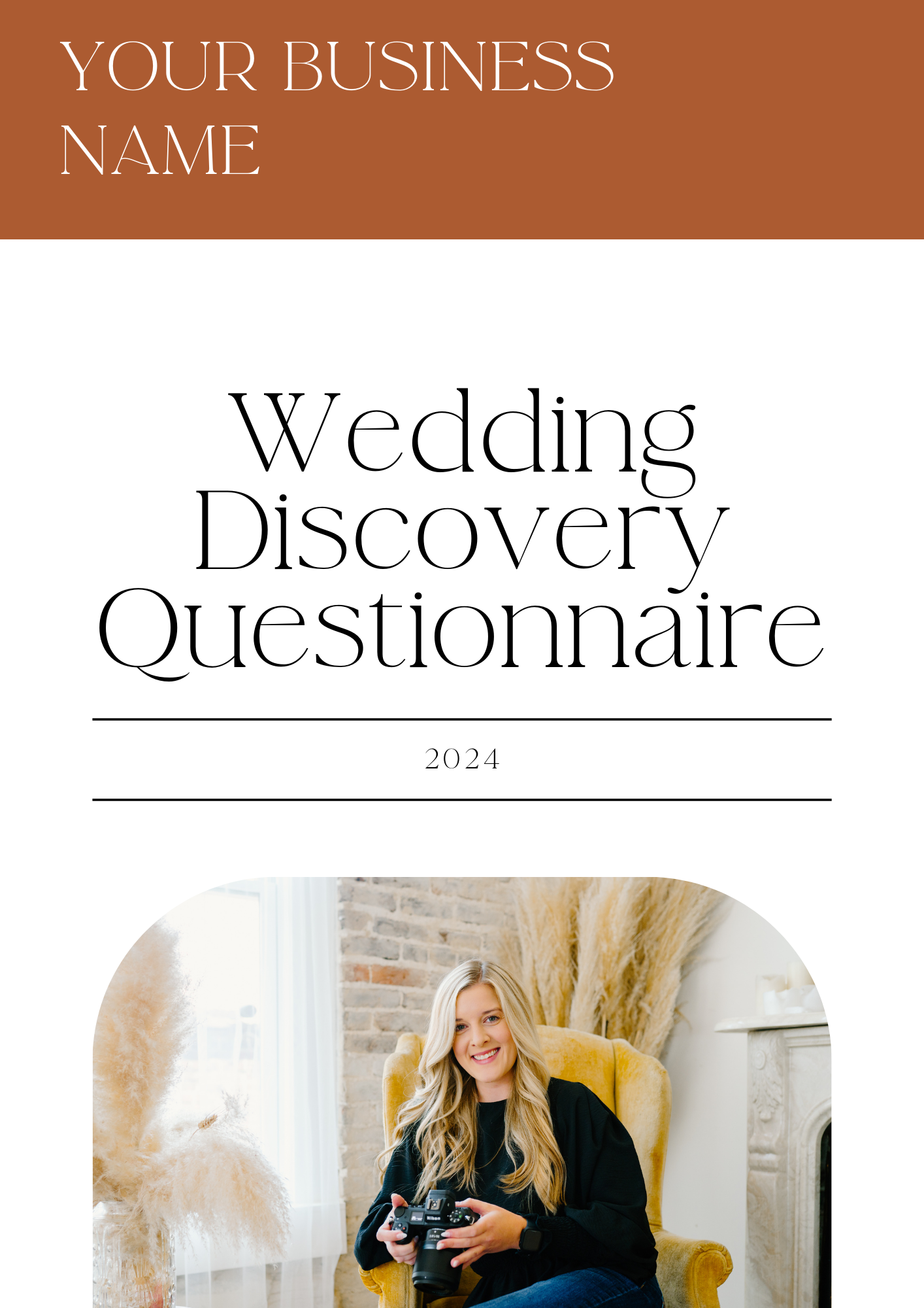 Wedding Discovery Form Canva Template